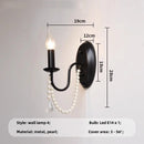 GobekUsa Black E14 Candle Chandelier: French Living Room Pendant Lighting for Home Decor