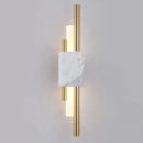 GobekUsa Green White Marble Wall Lamp - Luxury Golden Decor LED Light