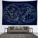 GobekUsa Cosmic Constellation Compass Tapestry: Abstract Psychedelic Witchcraft Wall Hanging