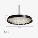 GobekUsa Clear Crystal Pendant Light Chandelier for Living Room & Bedroom