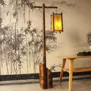 GobekUsa Bamboo Weave Floor Lamp | Retro Design for Zen Living Room & Study