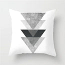 GobekUsa Heart Stripe Pillow Cases | Black & White Polyester Cushion Covers