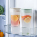 GobekUsa Large Capacity Cold Water Bottle for Lemon Tea, Half Transparent, Low Temperature Resistant
