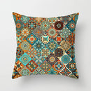 GobekUsa Geometric Square Pillowcase Ethnic Retro Sofa Pillow Cover 45x45cm Home Decor