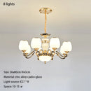 GobekUsa Jade Pendant Lamp: European Luxury for Living Room, Villa, Dining Room, Bedroom