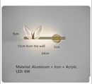 GobekUsa Gold Butterfly LED Round Ceiling Chandelier for Living Room and Bedroom
