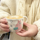 GobekUsa Irregular Ceramic Bear Mug: Handcrafted Coffee Cup for Office and Couples