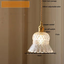 GobekUsa Amber Glass LED Pendant Light Fixture Modern Home Lighting Plafond Lamp
