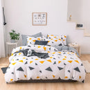 GobekUsa Flowers Print Cotton King Size Bedding Set, Soft & Comfortable Duvet Cover Set