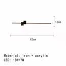 GobekUsa LED Wall Lights: Modern Black White Aluminium Sconce Lamp for Living Room Bedroom