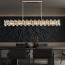 GobekUsa Crystal Dimmable Pendant Light Luminaire for Living Room Bedroom