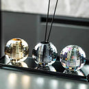 GobekUsa Crystal Ball Aroma Diffuser with Toothbrush Holder & Geometric Base