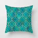 GobekUsa Leaf Feather Cushion Covers Geometric Heart Print Pillowcase Home Decor