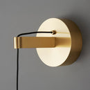 GobekUsa Height-Adjustable Copper LED Wall Lamp: Luxurious Warm Atmosphere for Bedside, Foyer, Hotel