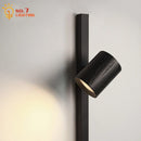 GobekUsa Black/White Wooden Wall Lamp for Minimalist Style Living Spaces