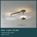 GobekUsa Black Gold Round Chandelier with Remote Control Dimming Ceiling Lights
