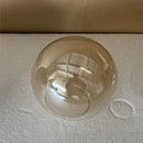 GobekUsa Gold Glass Ball LED Chandelier for Modern Minimal Decor in Kitchen, Bedroom