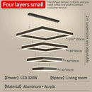 GobekUsa Large Chandelier: Nordic Loft Staircase Pendant Light