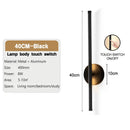 GobekUsa Dimmable LED Wall Sconce Black Wall Lighting for Bedroom Living Room