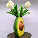 GobekUsa Avocado Ceramic Vase: Unique Flower Arrangement Pot Home Decor Craft Pots