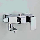 GobekUsa Black Chrome Bathroom Mixer Tub Control Valve Wall Mount Shower Faucet