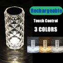 GobekUsa Crystal LED Night Light, USB Rechargeable Ambient Lamp for Room Decor