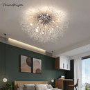 GobekUsa Dandelion Crystal LED Ceiling Light for Home Indoor Living Dining Room