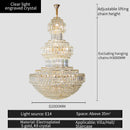 GobekUsa Crystal Duplex Decorative Luxury Lighting for Hotel Lobbies and Living Rooms