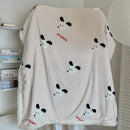 GobekUsa Cartoon Lamb Wool Blanket - Thick, Printed Coral Fleece Sofa Cover