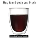 GobekUsa Double Wall Borosilicate Glass Mug Heat Resistant Tea Coffee Cup