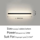 GobekUsa Acrylic LED Wall Lamps with Hooks for Bedroom Shelves & Background Wall Decor