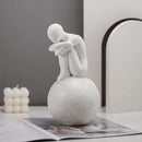 GobekUsa Abstract People Resin Statue Set for Modern Home Decor