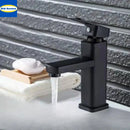 GobekUsa Black Basin Faucet Two-in-One Hot Cold Mixer for Bathroom Sink