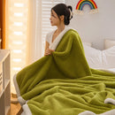 GobekUsa High-Density Plush Double-Layer Blanket - Multi-Functional and Cozy Warmth