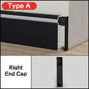 GobekUsa LED Skirting Profile: Hidden Corner Recessed Aluminum Baseboard Light Strip