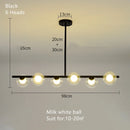 GobekUsa Glass Ball Pendant Chandeliers LED Hanging Lights for Home Decor