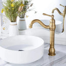 GobekUsa Brass Basin Faucet: Vessel Sink Mixer Tap, Single Hole Bathroom Hot Cold Water.