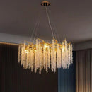 GobekUsa Gold Aluminium Branch Pendant Light Chandelier for Modern Dining Room Decor