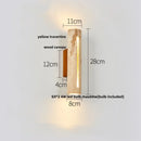 GobekUsa LED Stone Clock Wall Lamp Sconce, Modern Nordic Yellow Cave Bathroom Mirror Light