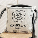 GobekUsa Camellia Jacquard Embroidery Pillow Cover Luxury Decorative Nordic Living Room
