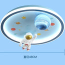 GobekUsa Astronaut LED Ceiling Lights: Nordic Style for Kids' Room, Study, Restaurant Decor