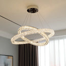 GobekUsa Crystal Chandelier Ring - Elegant Light Luxury for Living Room, Dining Room & Bedroom