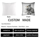 GobekUsa Cute Cat Anime Pillow Case – 45x45cm Cartoon Cushion Cover for Home and Office