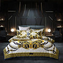 GobekUsa 1200TC Golden Egyptian Cotton King Queen Bedding Set, Custom Size Option
