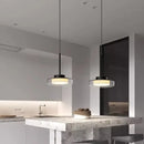 GobekUsa LED Iron Acrylic Pendant: Modern French Style Indoor Light for Bedroom & Living Room