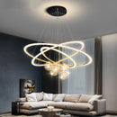 GobekUsa Circle Ring Pendant Chandelier for Living Room Bedroom Restaurant Ceiling Lighting