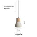 GobekUsa Cement Concrete Bedside Pendant Lamp for Minimalist Bedroom