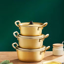 GobekUsa Korean Ramen Cooking Pot Double Ear Soup Pot - Gas Stove Compatible, Home Kitchen