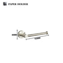 GobekUsa Brushed Nickel Stainless Steel Bathroom Hardware Set Towel Bar Ring Holder Robe Hook