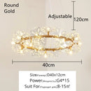 GobekUsa Crystal Bionic Petals Chandelier for Living Dining Bedroom Hall Hotel Decor